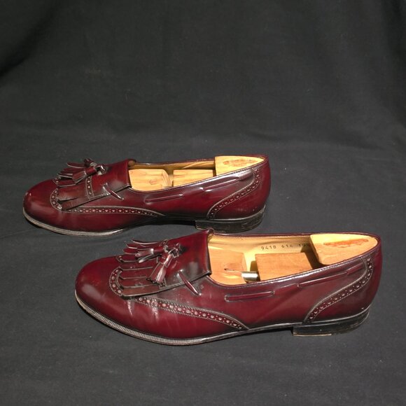 Salvatore Ferragamo Italy Men\'s Lucas Leather Kiltie Tassel Loafer 10.5 2E main image 4
